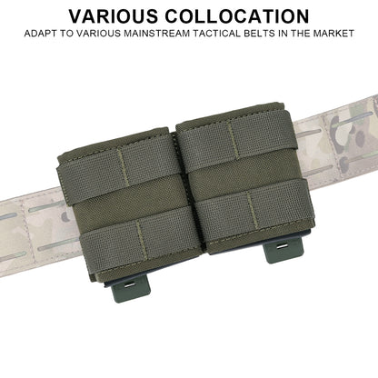 SINAIRSOFT Tactical 5.56mm Double KYWI Molle Magazine Pouch
