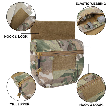 SINAIRSOFT Tactical Molle Chest Rig Drop Dump Pouch Bag For CRM CRX D3 Vest