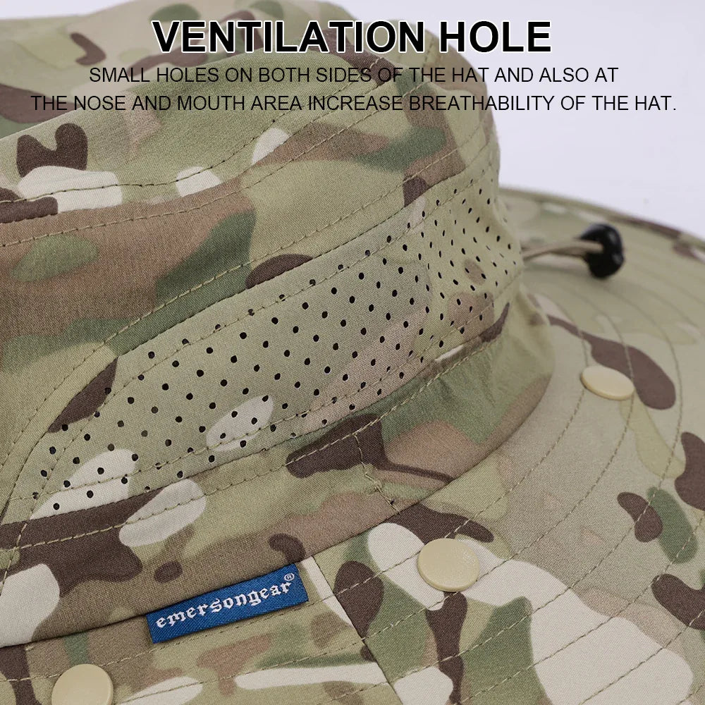 Emersongear® Modular Sun Shield Cap - Detachable Mask & Neck Guard