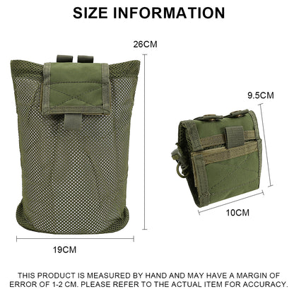 SINAIRSOFT Tactical Mesh Mag Drop Pouch Recycling MOLLE Foldable Magazine bag