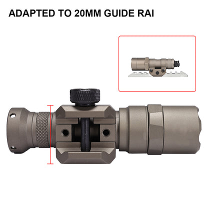 SINAIRSOFT Tactical 400 Lumens LED Flashlight Scout Lights Lamp Airsoft Rail Mount