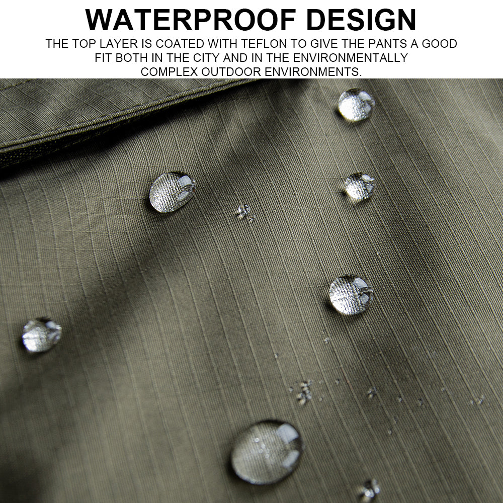 SINAIRSOFT Men's Tactical Work Pants 3D Cut Waterproof Adjustable Waist Conceal Pockets