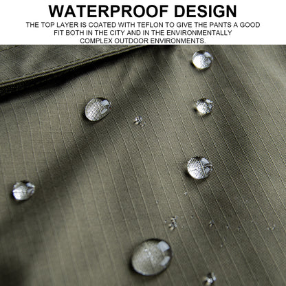 SINAIRSOFT Men's Tactical Work Pants 3D Cut Waterproof Adjustable Waist Conceal Pockets