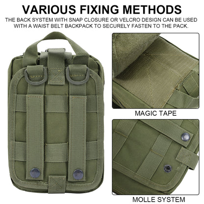 SINAIRSOFT Tactical First Aid Kit Survival Kit Molle Rip-Away EMT Pouch Bag Medical Pack