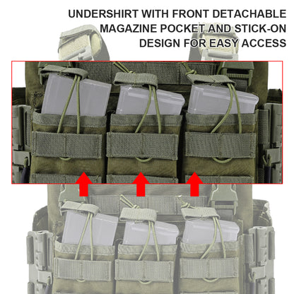 SINAIRSOFT Tactical Quick Release Vest Lightweight Utility Molle