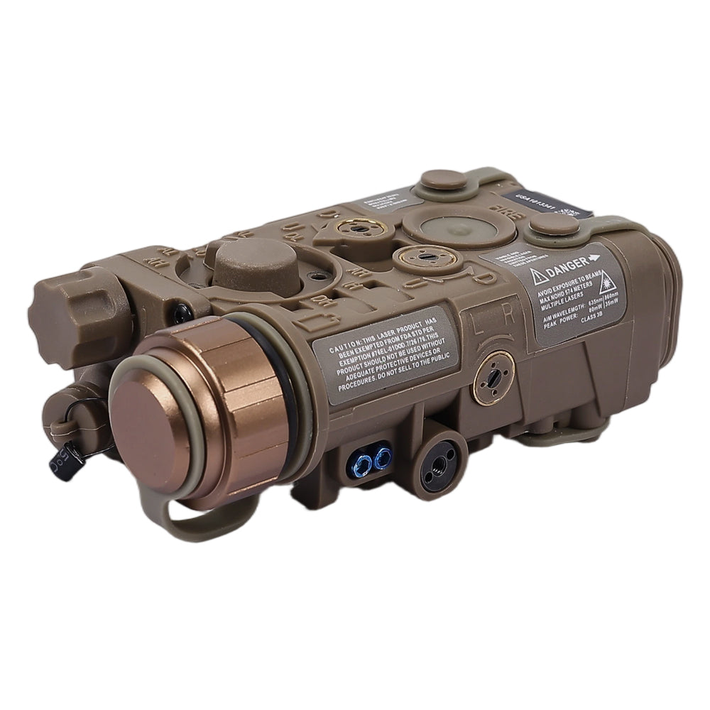 Tactical Red IR Laser Pointer Sight LED Flashlight Battery Box