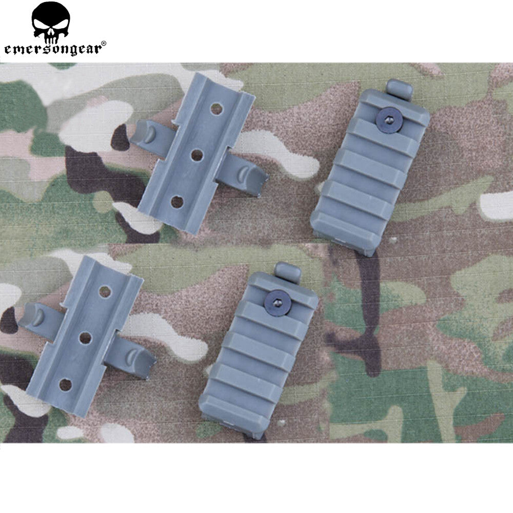 طقم تركيب خوذة تكتيكية بلاستيكي محول سكة Wing-Loc وقاعدة سكة Picatinny لخوذة FAST ورفوف Airsoft