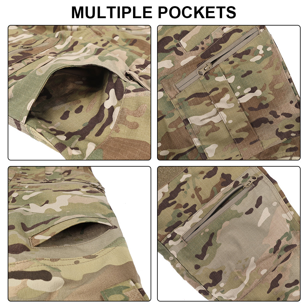 SINAIRSOFT Men's Outdoor Trousers With Multiple Pockets Tactical Pant