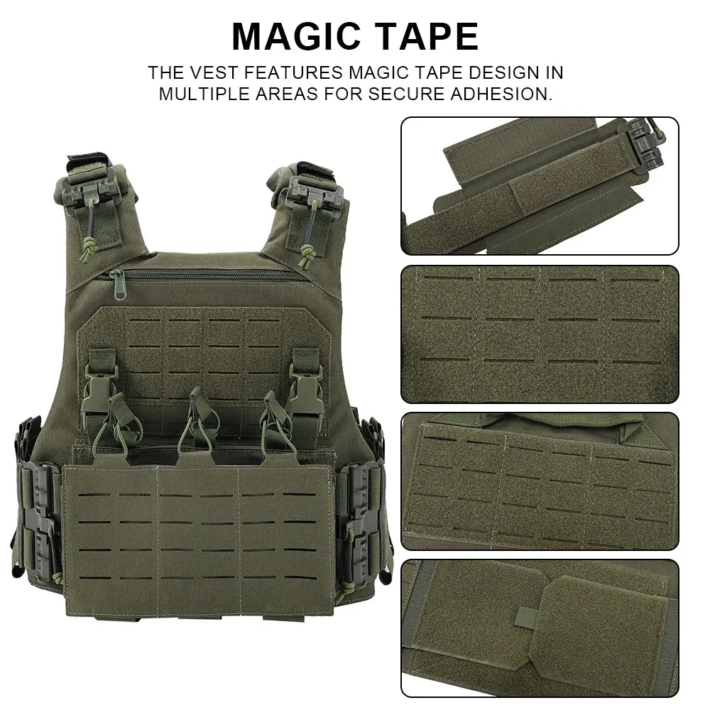 SINAIRSOFT VCU Taktika Veŝto Malpeza Lasera Portilo Kun 556 762 Magazina Poŝo