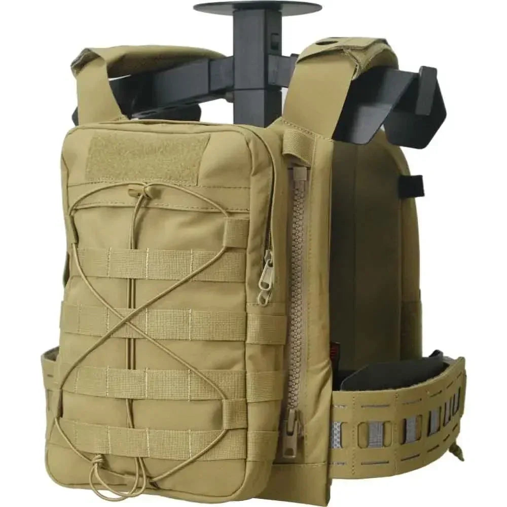 حقيبة إكسسوارات توسيع Airsoft بسوستة خلفية على اللوح الخلفي من SINAIRSOFT