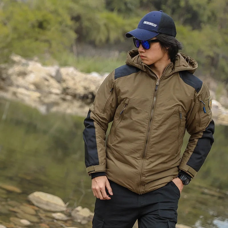 SINAIRSOFT Men's Tactical Jacket Winter Warm Windproof Military Coat