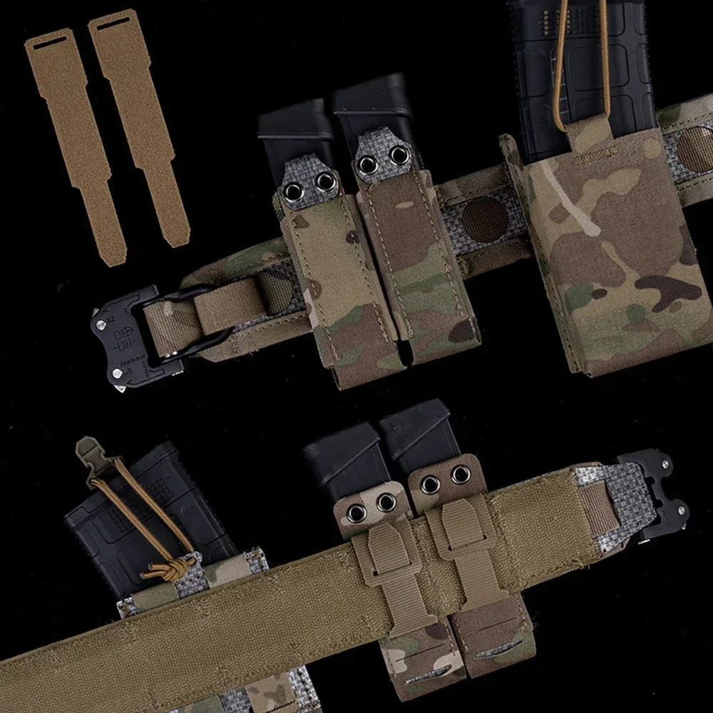 SINAIRSOFT Tactical Left Right MOLLE Magic Fastener Strap Mag Pouch Diagonal Belt