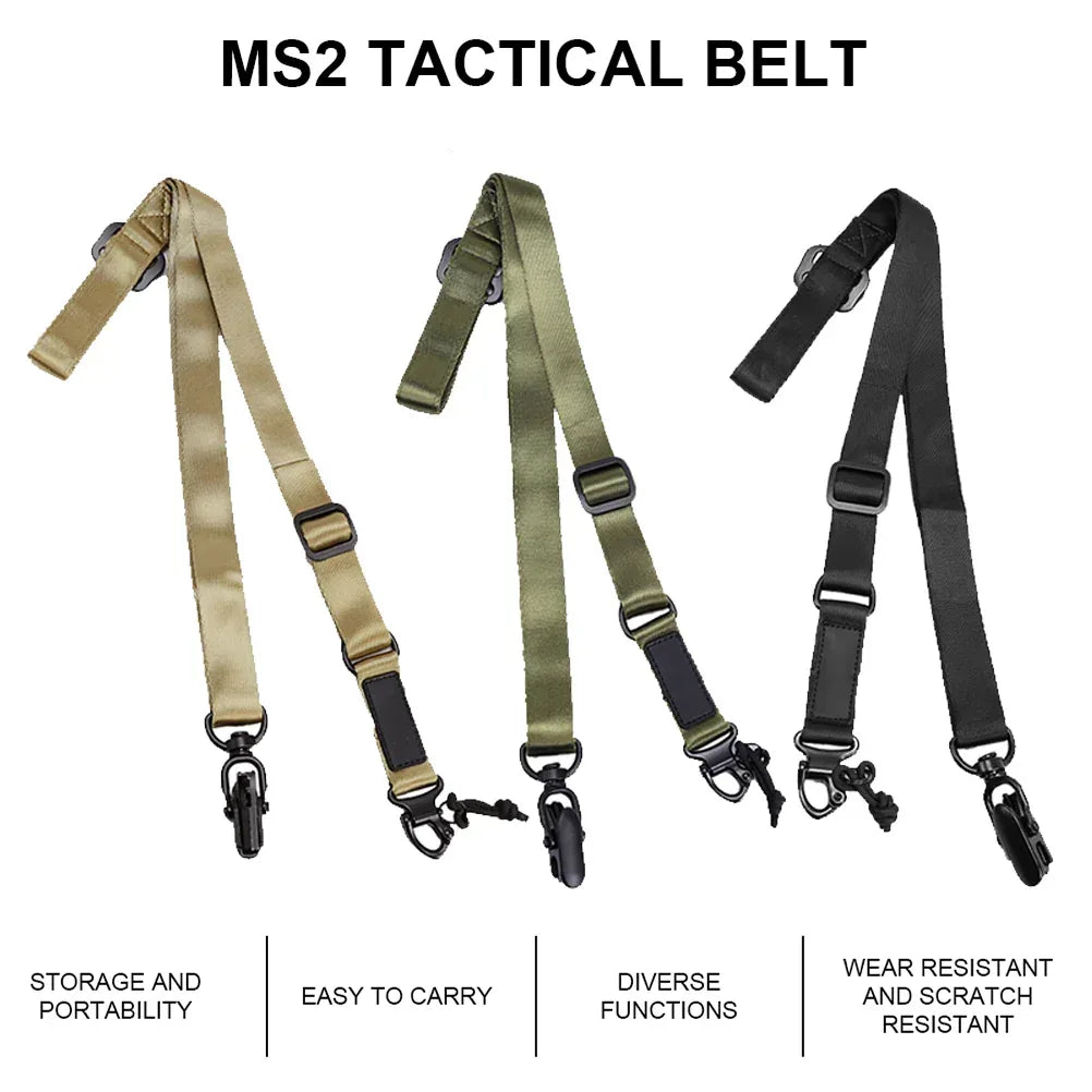 SINAIRSOFT حزام تكتيكي MS2 QD بنقطتين قابل للفصل فوريًا
