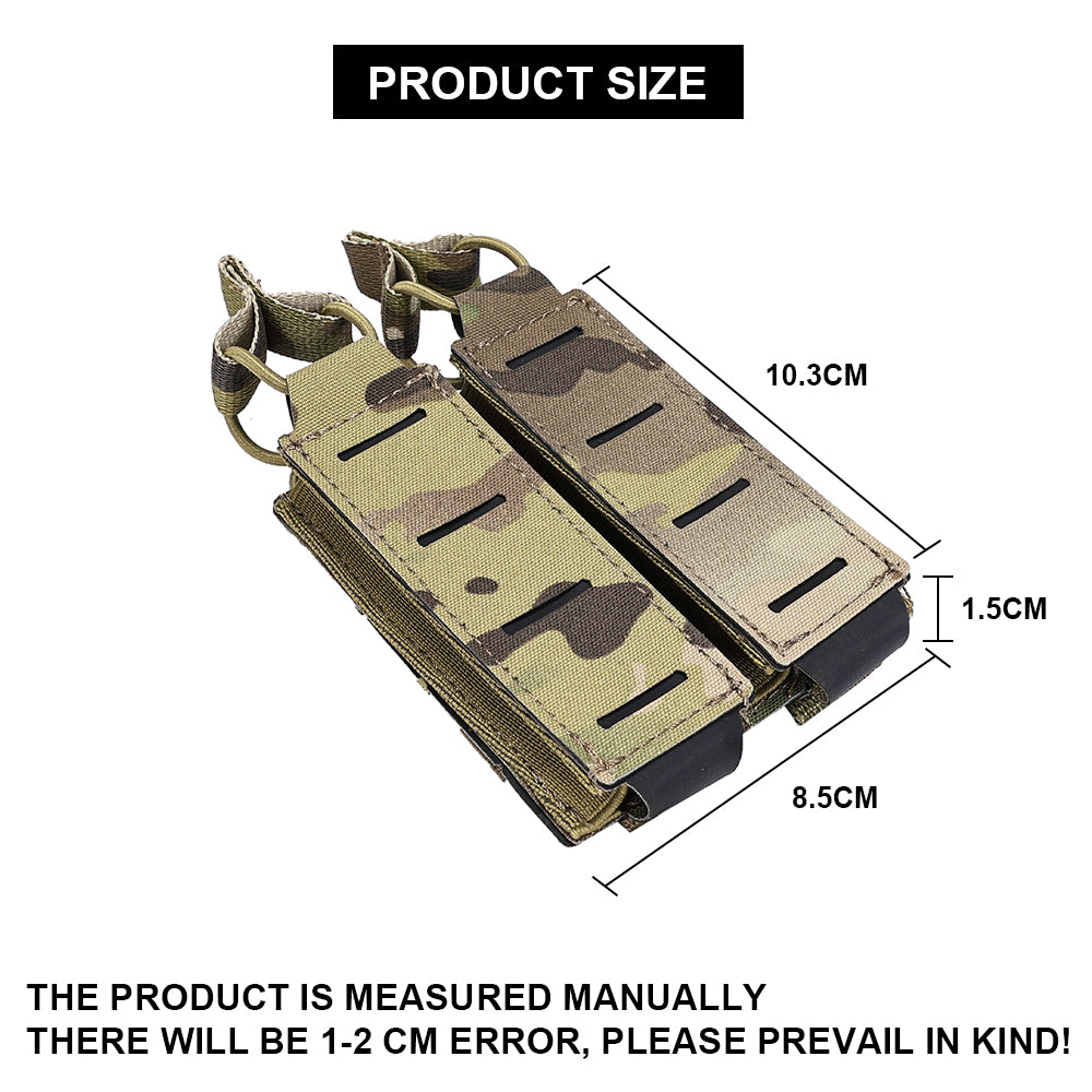 SINAIRSOFT Tactical Molle Pistol 9mm Double Magazine Pouch