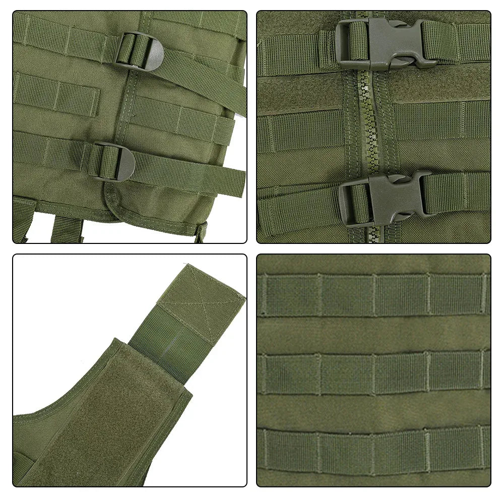 SINAIRSOFT Tactical Vest Combat Hunting Molle Paintball Jacket Vest Plate