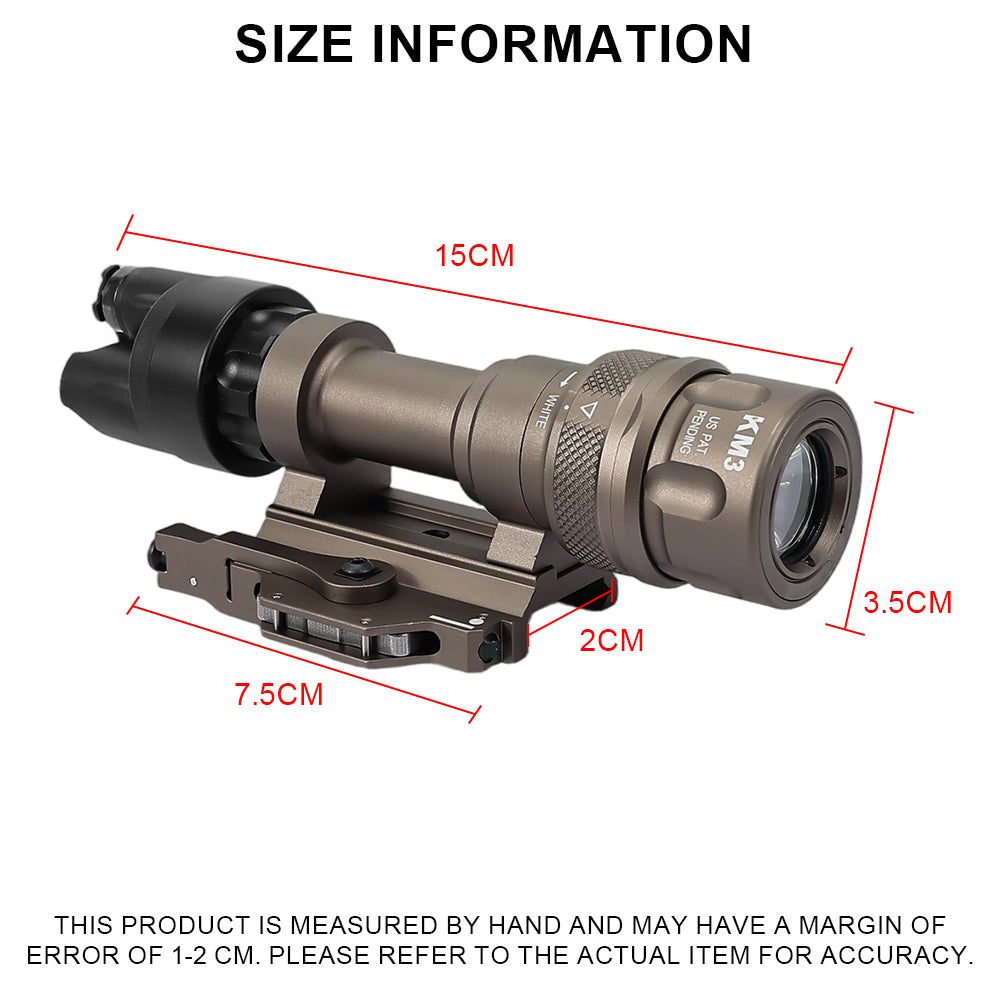 SINAIRSOFT M952V LED Tactical Strobe Rail Mount Flashlight Light Scope Weapon Rifle Light
