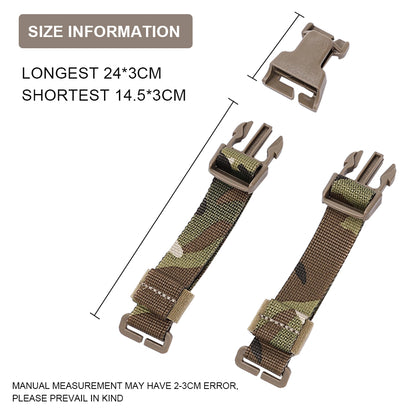 SINAIRSOFT Tactical Chest Rig Vest Adapter Kit Set MOLLE Strap 1” Buckle Clips