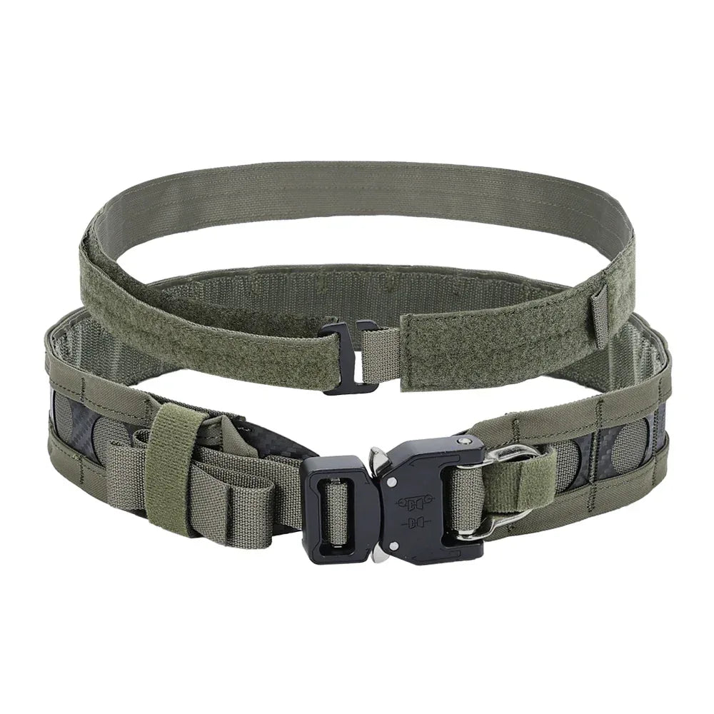 حزام بيسون التكتيكي من SINAIRSOFT مزود بنظام MOLLE ومشبك تحرير سريع وحلقة على شكل حرف D