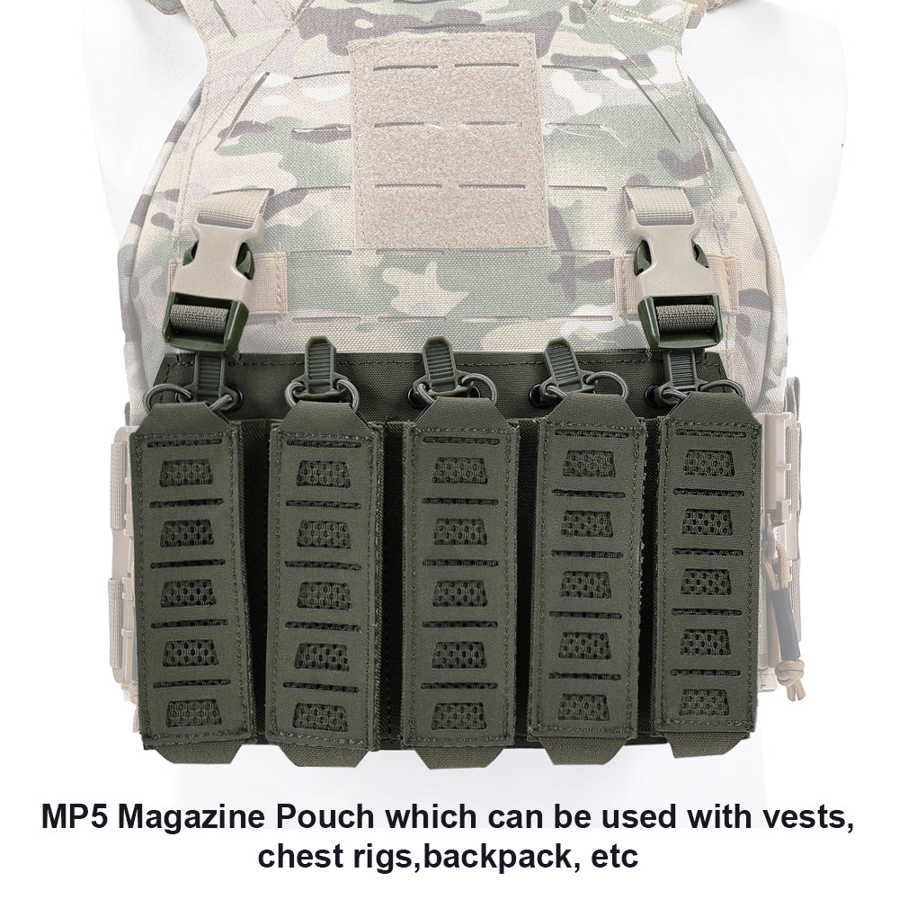 SINAIRSOFT Tactical MP5 MP7 Magazine Pouch Vest Chest Rig Mount