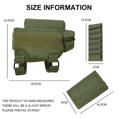 SINAIRSOFT Adjustable Tactical Rifle Comb Raiser Butt Stock Holder Cheek Rest Bag