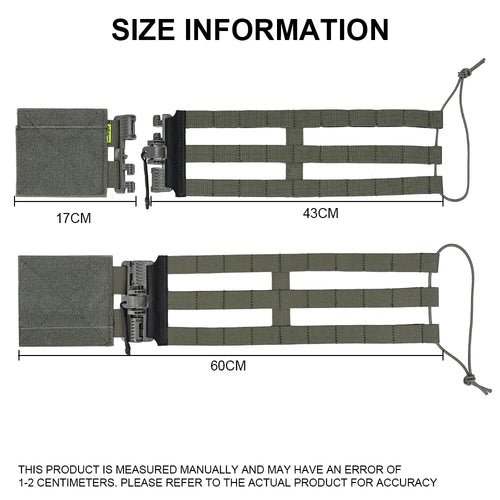 EMERSONGEAR Quick Release Buckle 3-Band Skeletal Cummerbund for LPC Tactical Vest