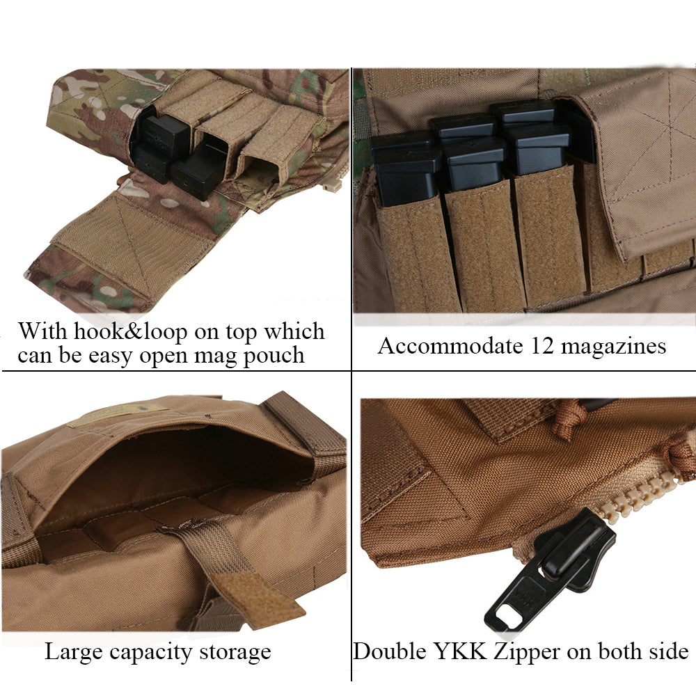 EMERSONGEAR Molle Zip Panel Bag Magazine Pouch