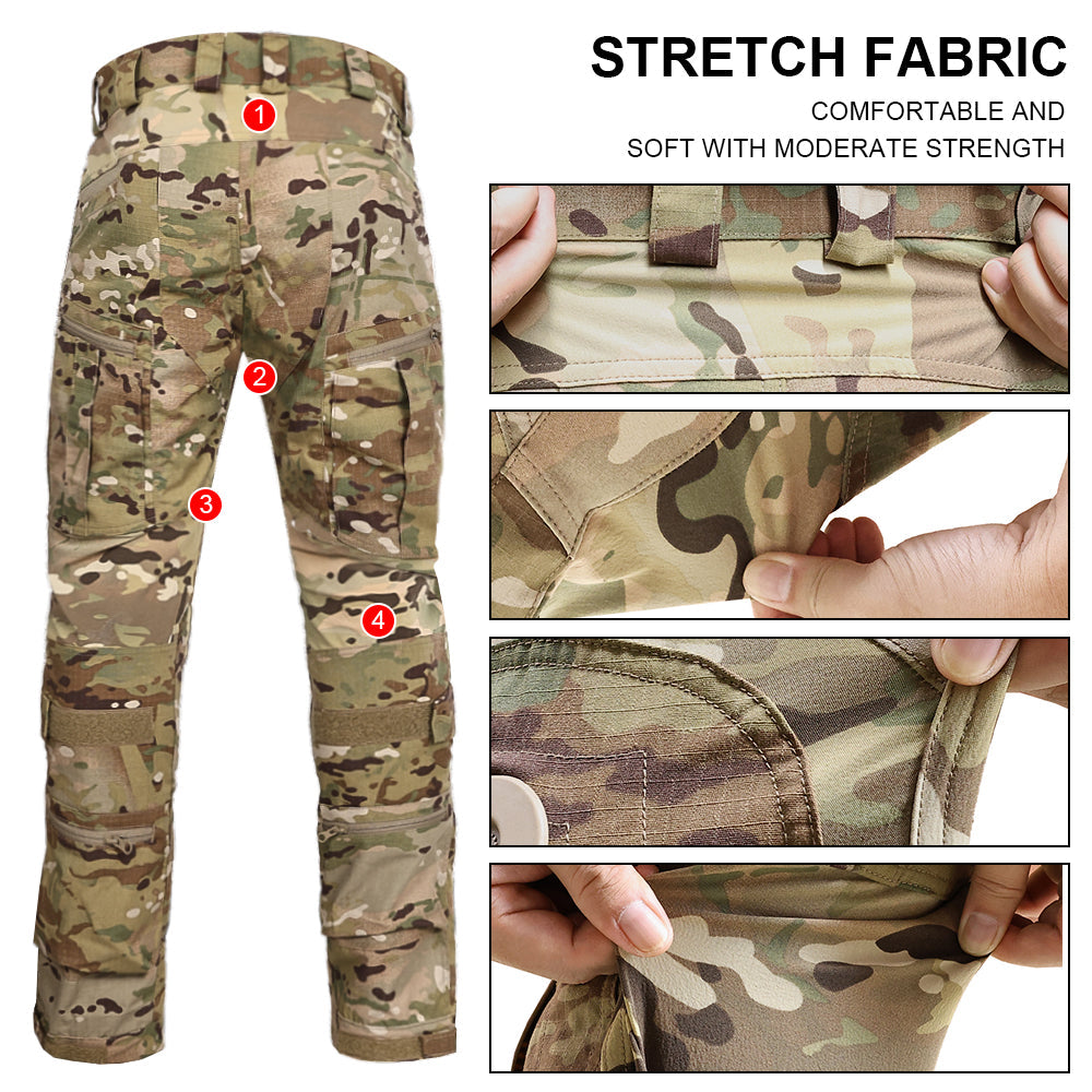 SINAIRSOFT Men's Outdoor Trousers With Multiple Pockets Tactical Pant