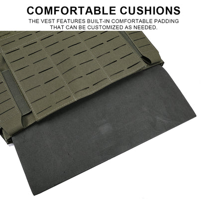 SINAIRSOFT VCU Tactical Vest Lightweight Laser Carrier With 556 762 Magazine Pouch