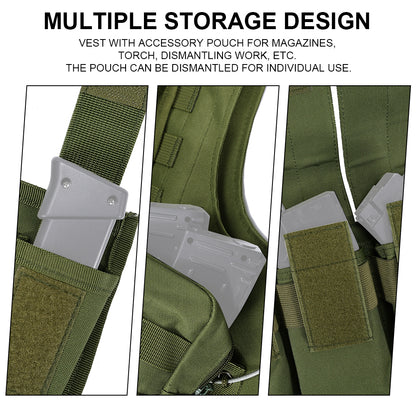 SINAIRSOFT Tactical Vest Molle Combat Assault Plate Carrier for Paintball