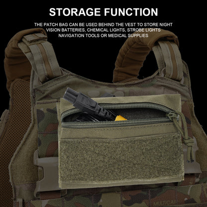 SINAIRSOFT Tactical Micro Flat Zipper Pouch Portable Storage Bag