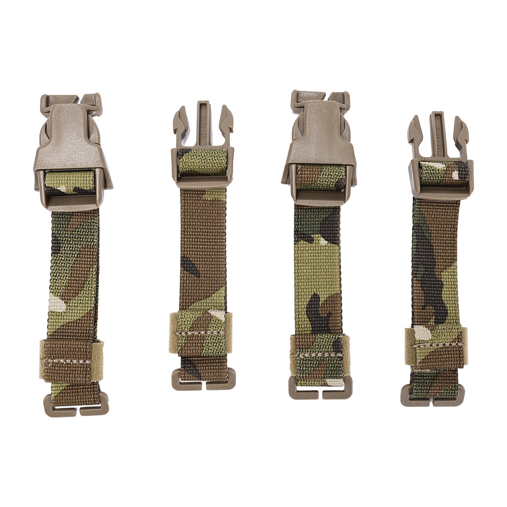 SINAIRSOFT Tactical Chest Rig Vest Adapter Kit Set MOLLE Strap 1” Buckle Clips