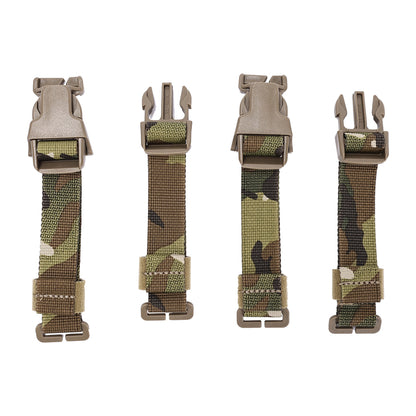 SINAIRSOFT Tactical Chest Rig Vest Adapter Kit Set MOLLE Strap 1” Buckle Clips
