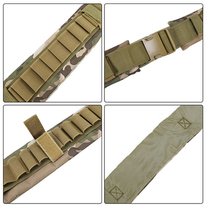 SINAIRSOFT Tactical 12/20GA Caliber Belt Outdoor Adjustable Soft Waterproof Nylon Belt
