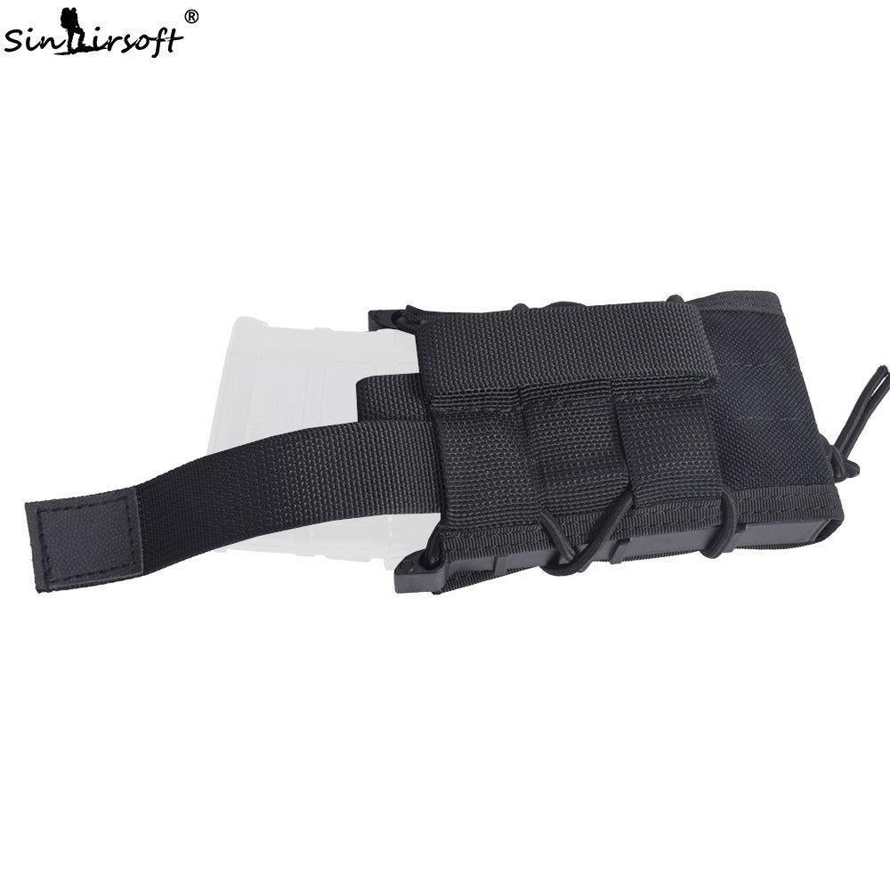 Tactical Double Magazine Pouch 1000D Nylon Airsoft Molle Rifle Mag Holster Bags Holsters For Rifle pistol M4 M16 AK Glock 1911 AR15