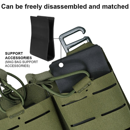 SINAIRSOFT Tactical Vest With Quick Release Laser Cut Triple Magazine