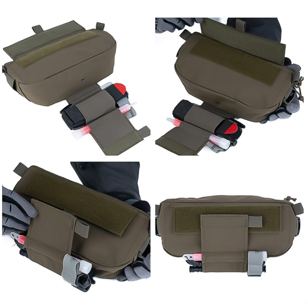 حقيبة الخصر التكتيكية من SINAIRSOFT ذات الاستخدام المزدوج، أفضل حقيبة أدوات للصدرية التكتيكية (الفيست)