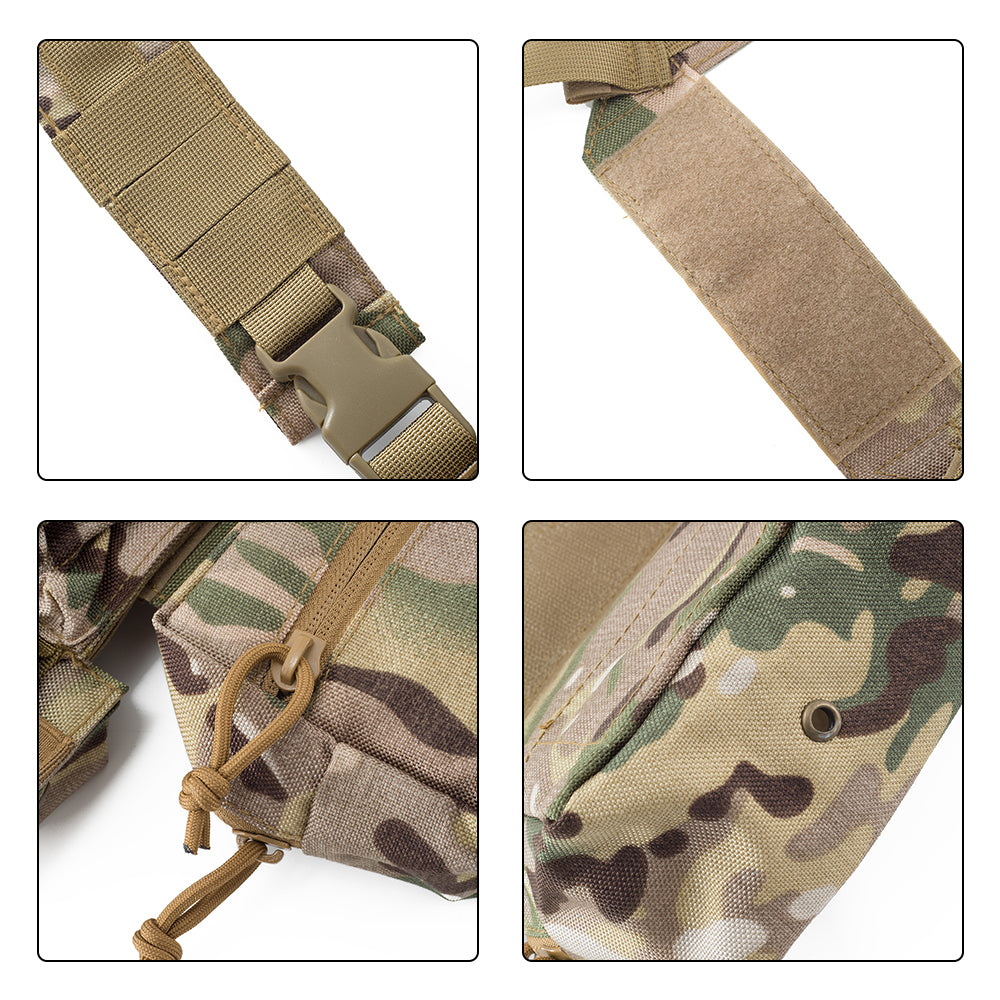 SINAIRSOFT MK3 Tactical Chest Mount Hunting Vest with SACK Bag H Strap