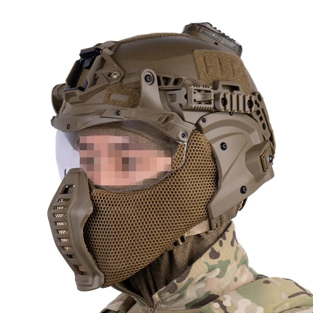 خوذة SINAIRSOFT التكتيكية ويندي 3.0 مع نظارات قابلة للطي