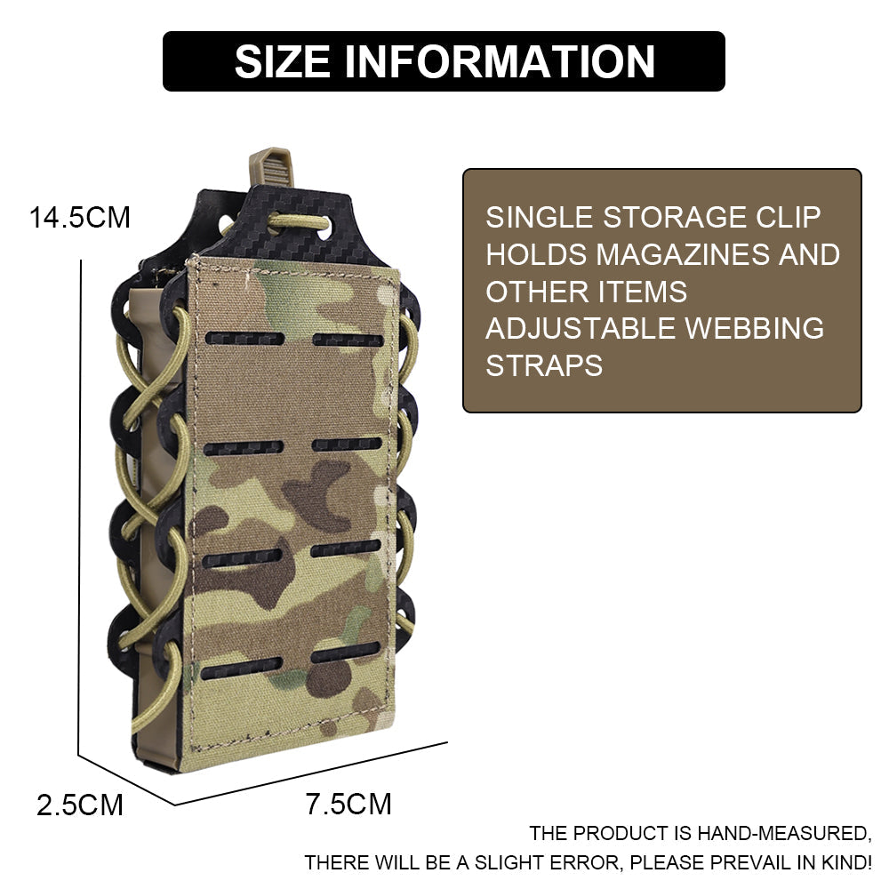 SINAIRSOFT Tactical 5.56/7.62 Single Magazine Pouch M4 AK Airsoft