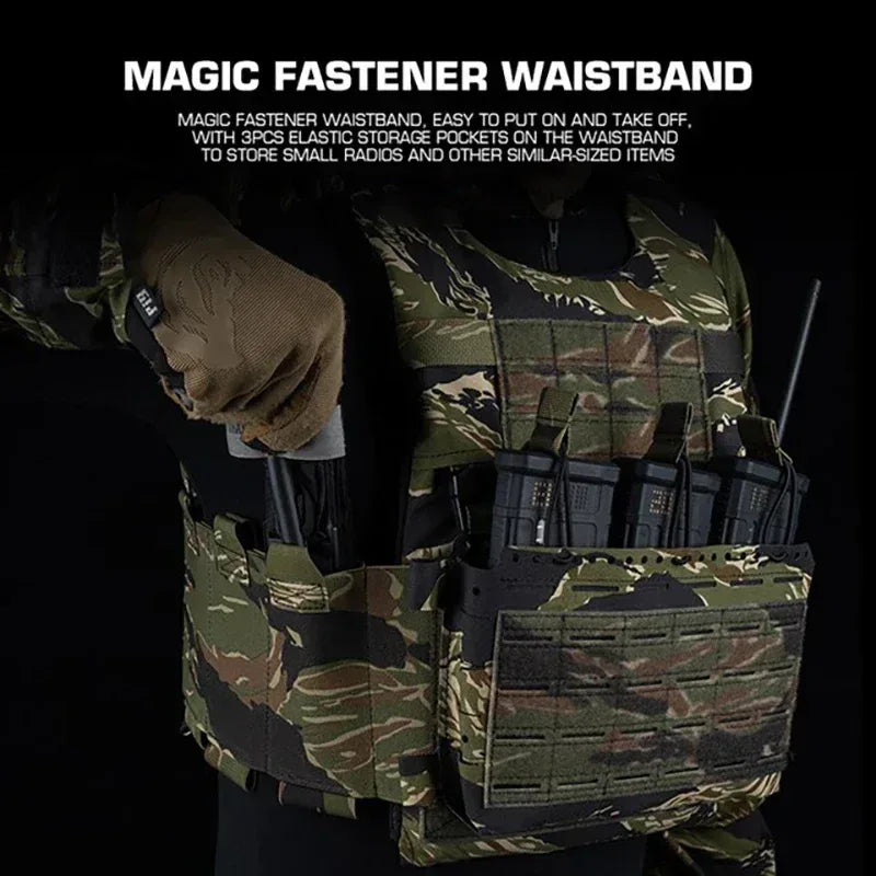 SINAIRSOFT Tactical SS Style LV119 Plate Carrier Set 2 في 1 حامل لوحة الصدر التكتيكي سريع التبديل