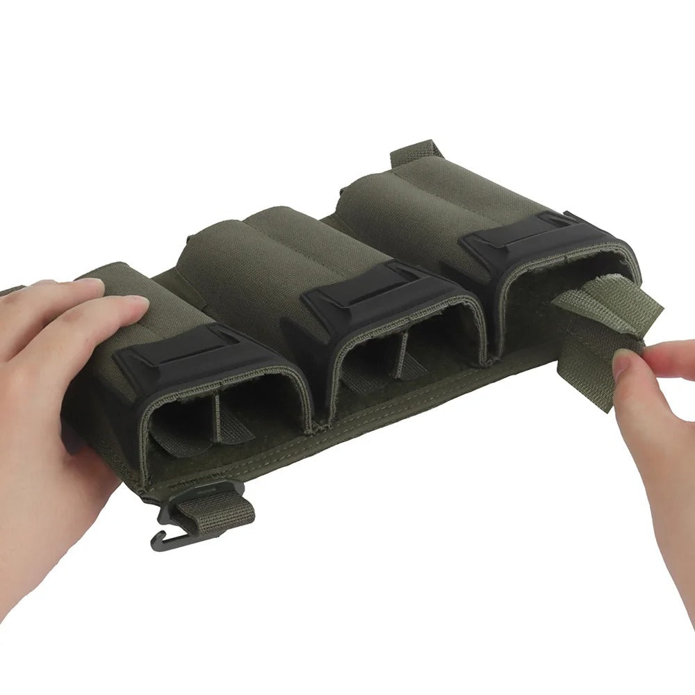 SINAIRSOFT K-Type G Hook Triple Magazine Pouch Panel Back With Hook&Loop Plate