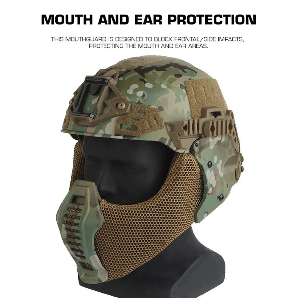SINAIRSOFT Tactical Helmet 3.0 Version Special Mouthguard Mask