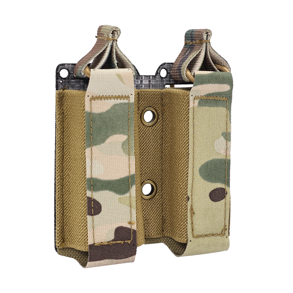 SINAIRSOFT Tactical Pistol 9mm Double Magazine Pouch Molle Tegris