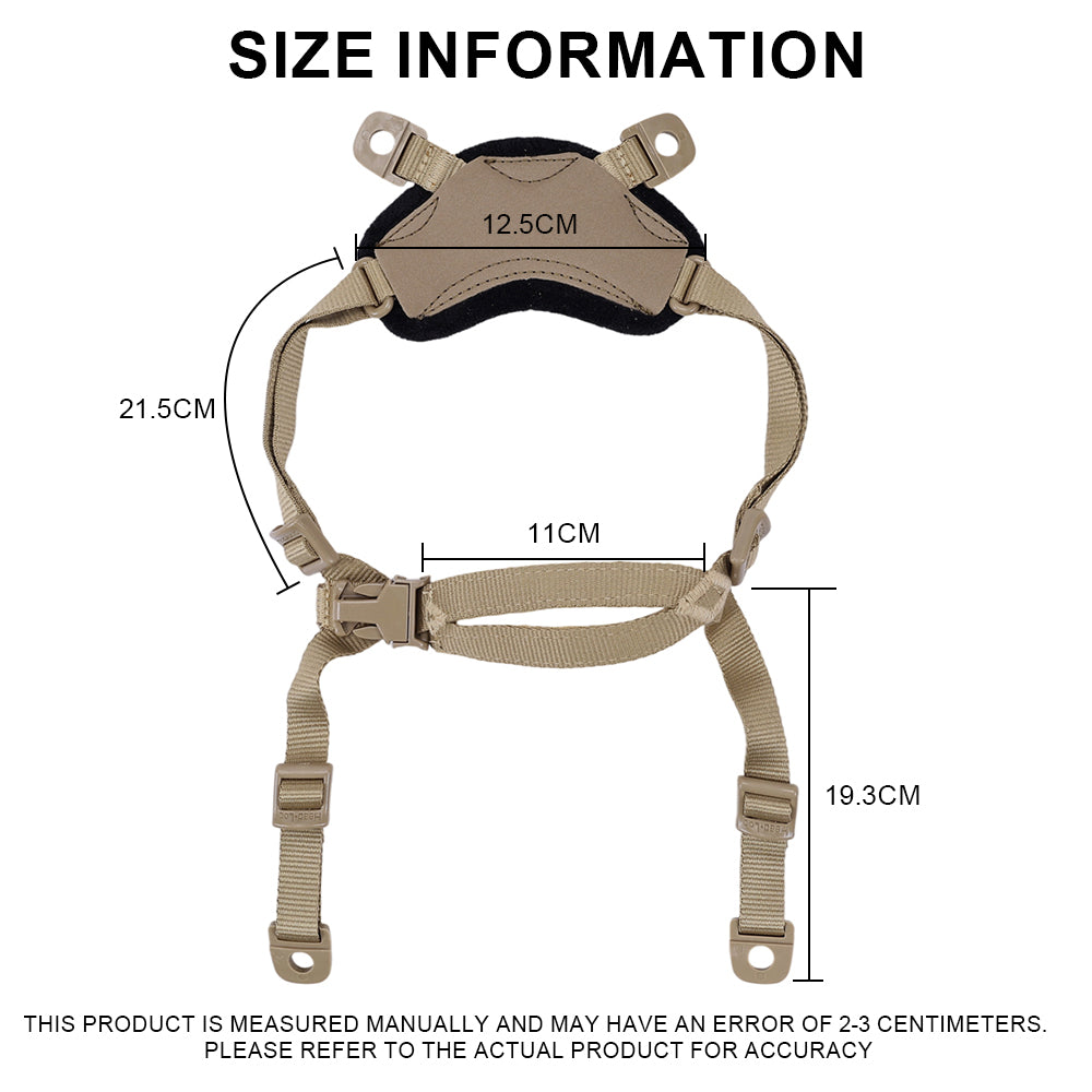 SINAIRSOFT Tactical Helmet General Suspension X-Nape Adjustable Strap