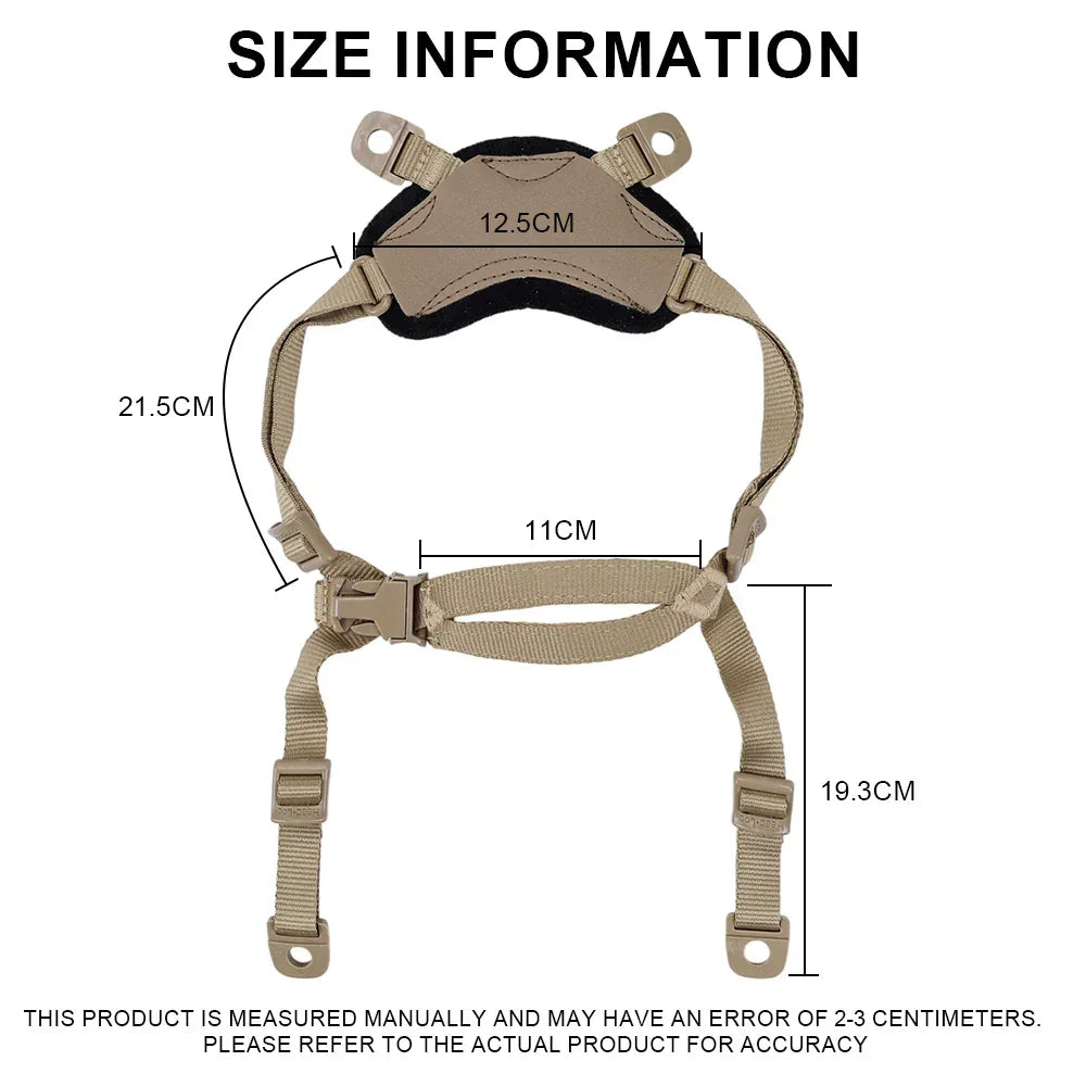 حزام تعليق الخوذة التكتيكية قابل للتعديل SINAIRSOFT Tactical Helmet General Suspension X-Nape