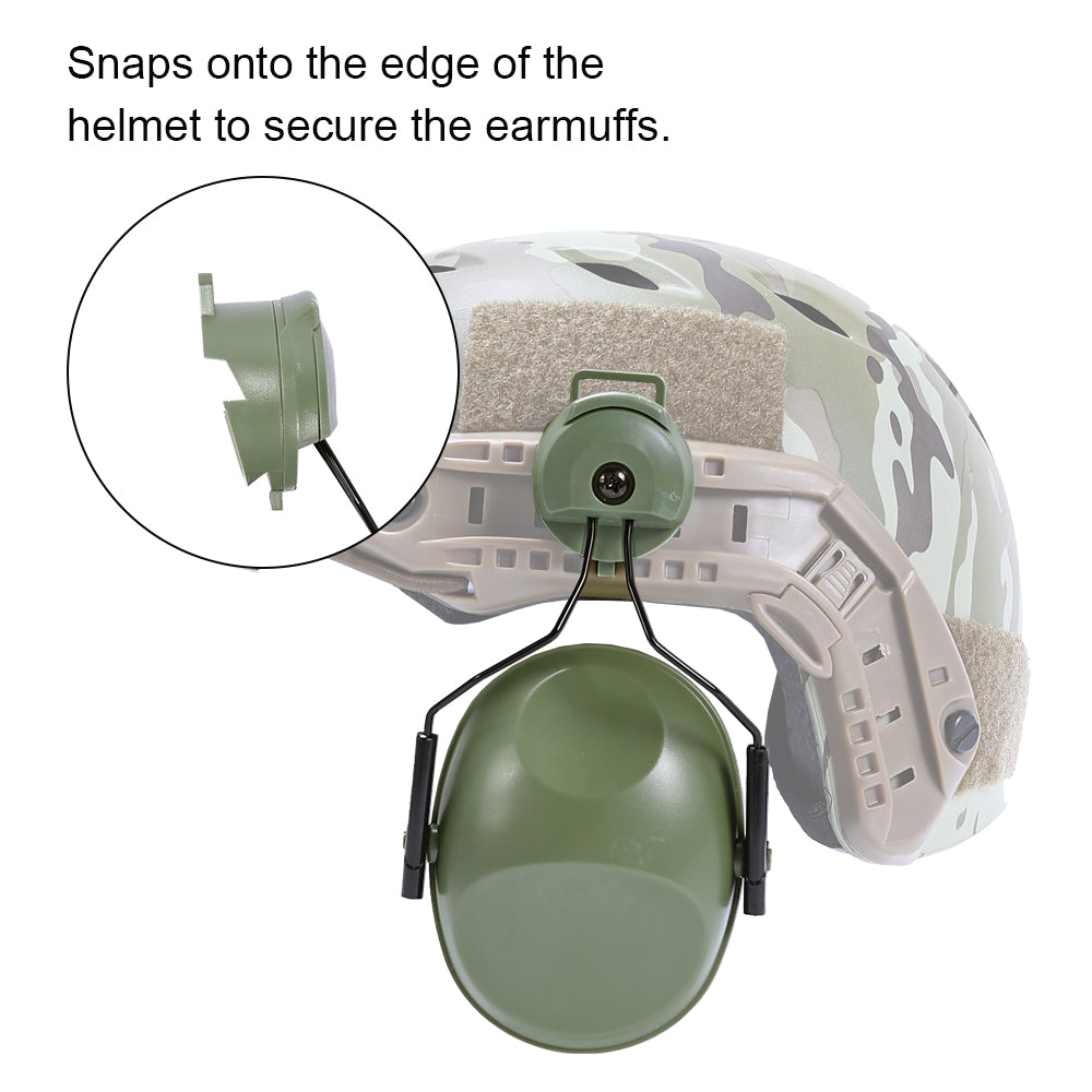 SINAIRSOFT Tactical Helmet Hearing Protection Earmuffs