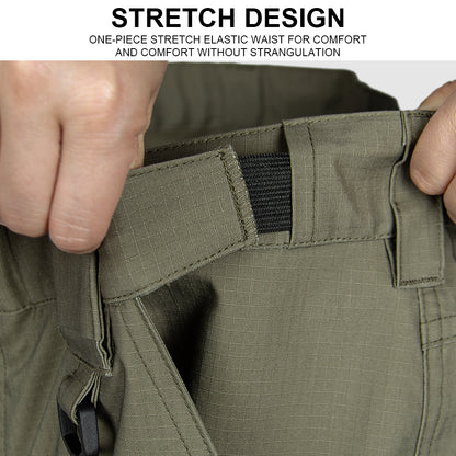 SINAIRSOFT Men's Tactical Work Pants 3D Cut Waterproof Adjustable Waist Conceal Pockets