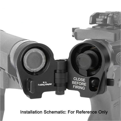 SINAIRSOFT Tactical AR Black Folding Stock Adapter