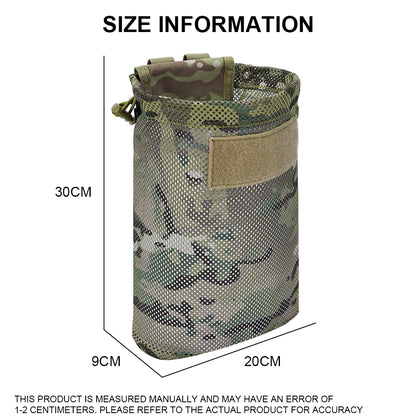 SINAIRSOFT Tactical Mesh Mag Drop Pouch Recycling MOLLE Foldable Magazine bag