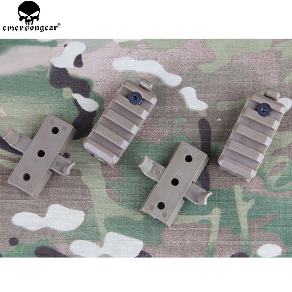 طقم تركيب خوذة تكتيكية بلاستيكي محول سكة Wing-Loc وقاعدة سكة Picatinny لخوذة FAST ورفوف Airsoft